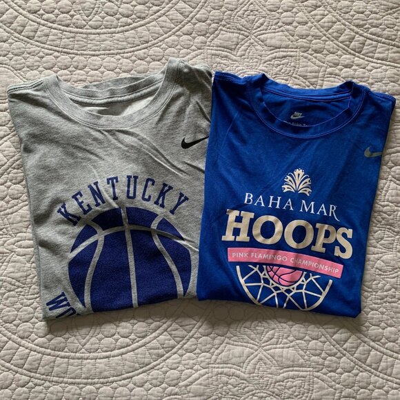 Nike Other - NEW 2 Men's Unisex Nike Tee Kentucky Wildcats Dri-FIT SS T-shirts bundle | SMALL